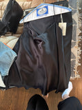 Black silk tank