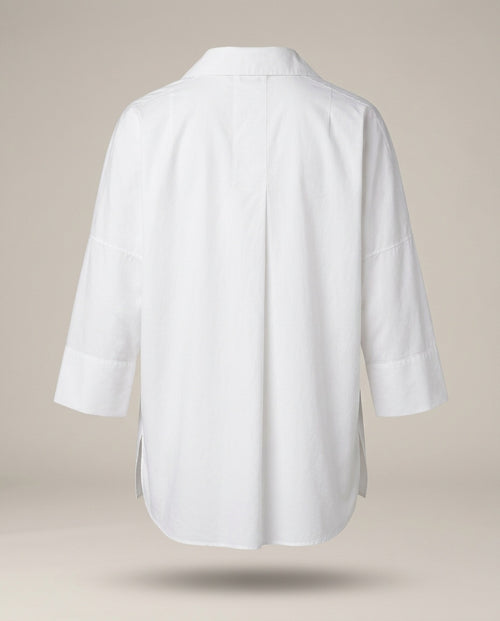 Akris Punto White Cotton Pullover Blouse - photo 2