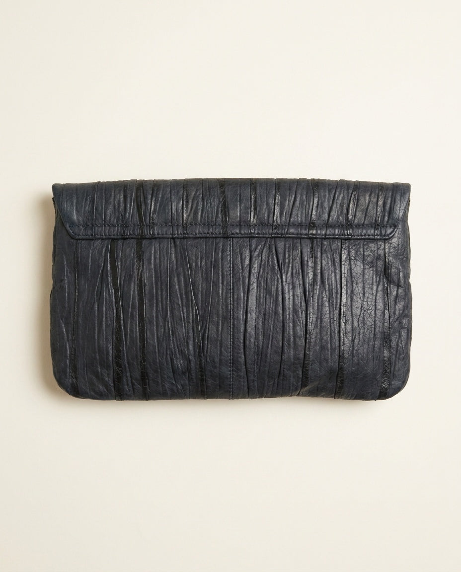 Nordstrom Ruched Leather Clutch Bag - photo 2