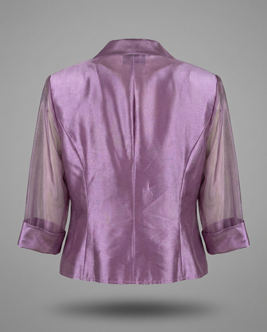 Alex Evenings Iridescent Polyester Evening Jacket, 3X - photo 2