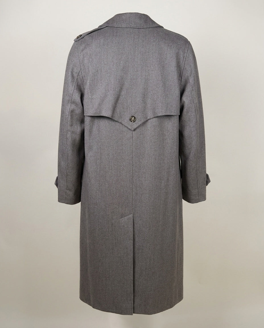 Ashley Scott Double-Breasted Wool Overcoat with Dusty Rose Jacquard Lining - photo 2