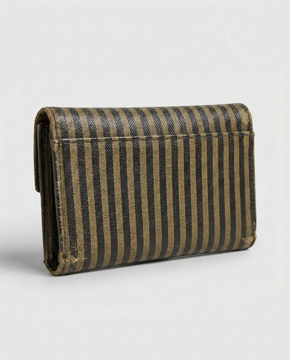 Fendi Trifold Wallet with Pequin Stripe Pattern - photo 2
