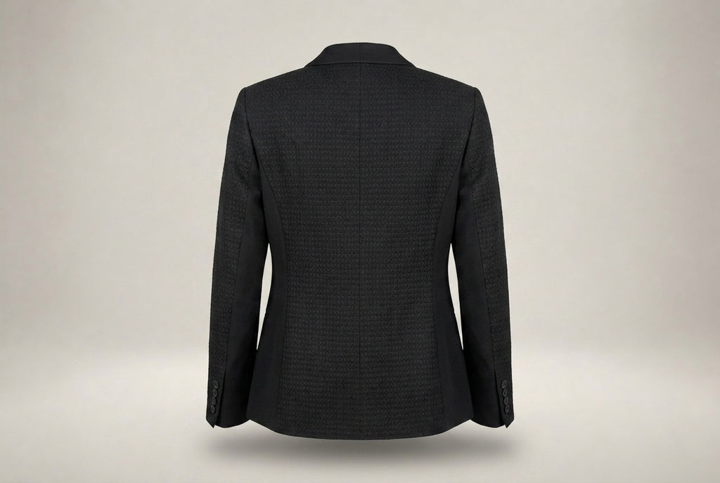 Vince Women's Tuxedo-Style Blazer in Black with Wool Contrast Panels - Size 4 - photo 2
