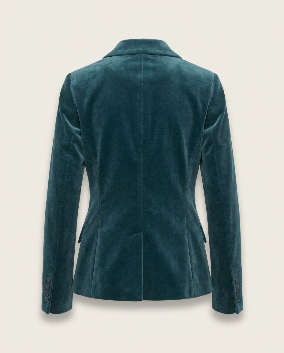Teal Velvet Blazer by Theory - photo 2