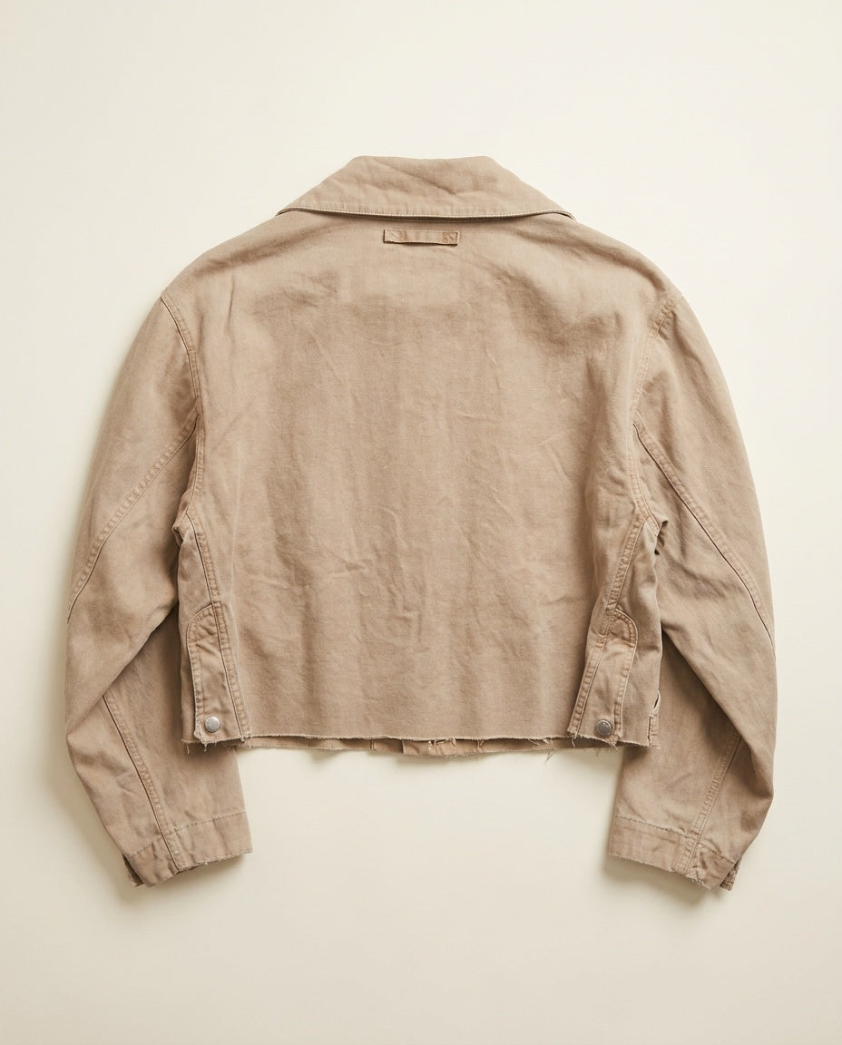 Ralph Lauren Cropped Utility Jacket Khaki/Tan/Beige - photo 2