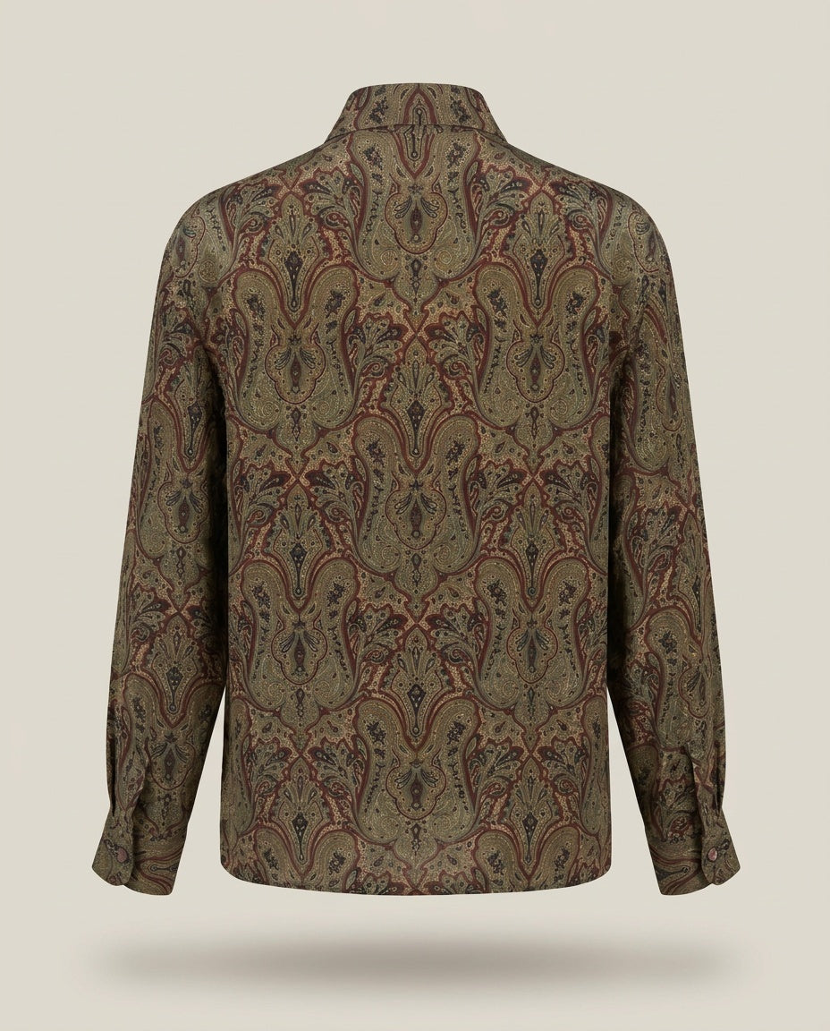 Calvin Klein Classifications Vintage Silk Paisley Blouse - photo 2