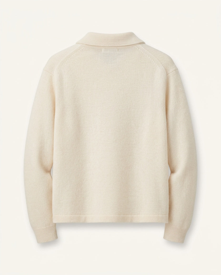 JW Anderson x UNIQLO Cream Wool Polo-Neck Knit Sweater - photo 2