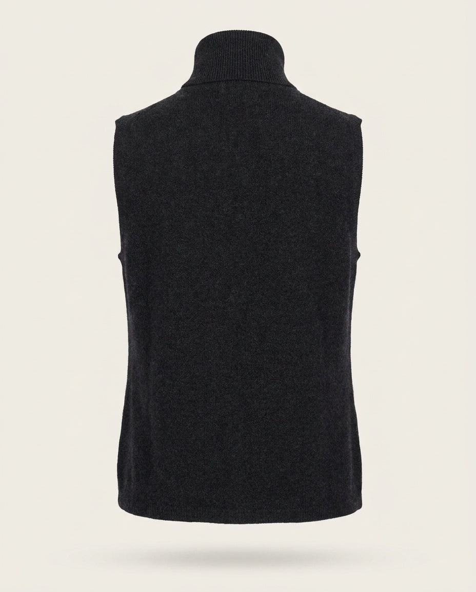 Lord & Taylor Sleeveless Turtleneck Cashmere Vest - photo 2