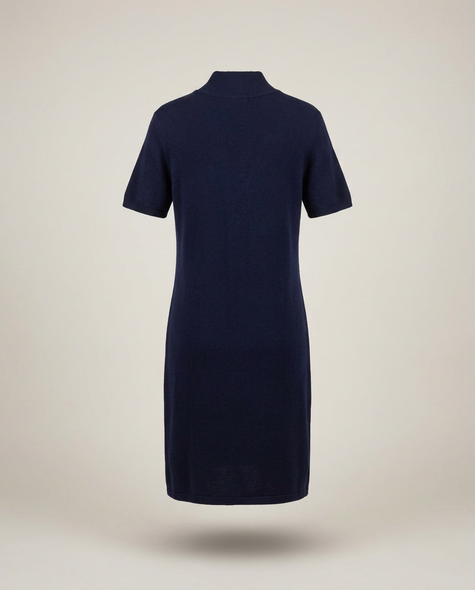 Talbots Navy Merino Wool Mock-Neck Knit Dress - photo 2