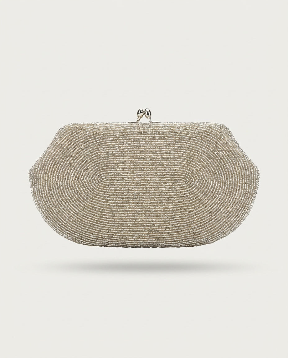 Jala Mid-Century Beaded Evening Clutch Bag - photo 2