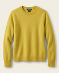 Lands' End 100% Cashmere Crewneck Sweater in Mustard Yellow - photo 1