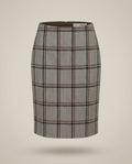 Dolce & Gabbana Grey Plaid Pencil Skirt - Wool-Like Fabric - photo 1