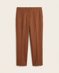 Theory Treeca Pull-On Eco Crunch Wash Trousers in Rust-Brown - photo 1