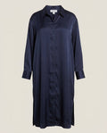 Nordstrom Navy Long-Sleeve Midi Shirtdress - photo 1