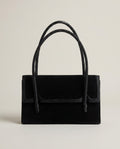 William Shoes Black Napped Velvet Structured Handbag - photo 1