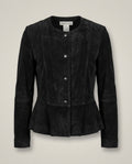 Pursuits, Ltd. Black Suede Leather Jacket Size 10 - photo 1