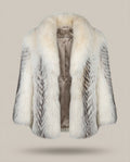 Dolores Chipain Short Fur Coat with Voluminous Collar - photo 1