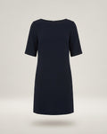 Theory Navy Short-Sleeve Shift Mini Dress - photo 1