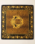 Late 1980s–1990s Square Printed Scarf with Baroque Cherub and Leopard Print - photo 1