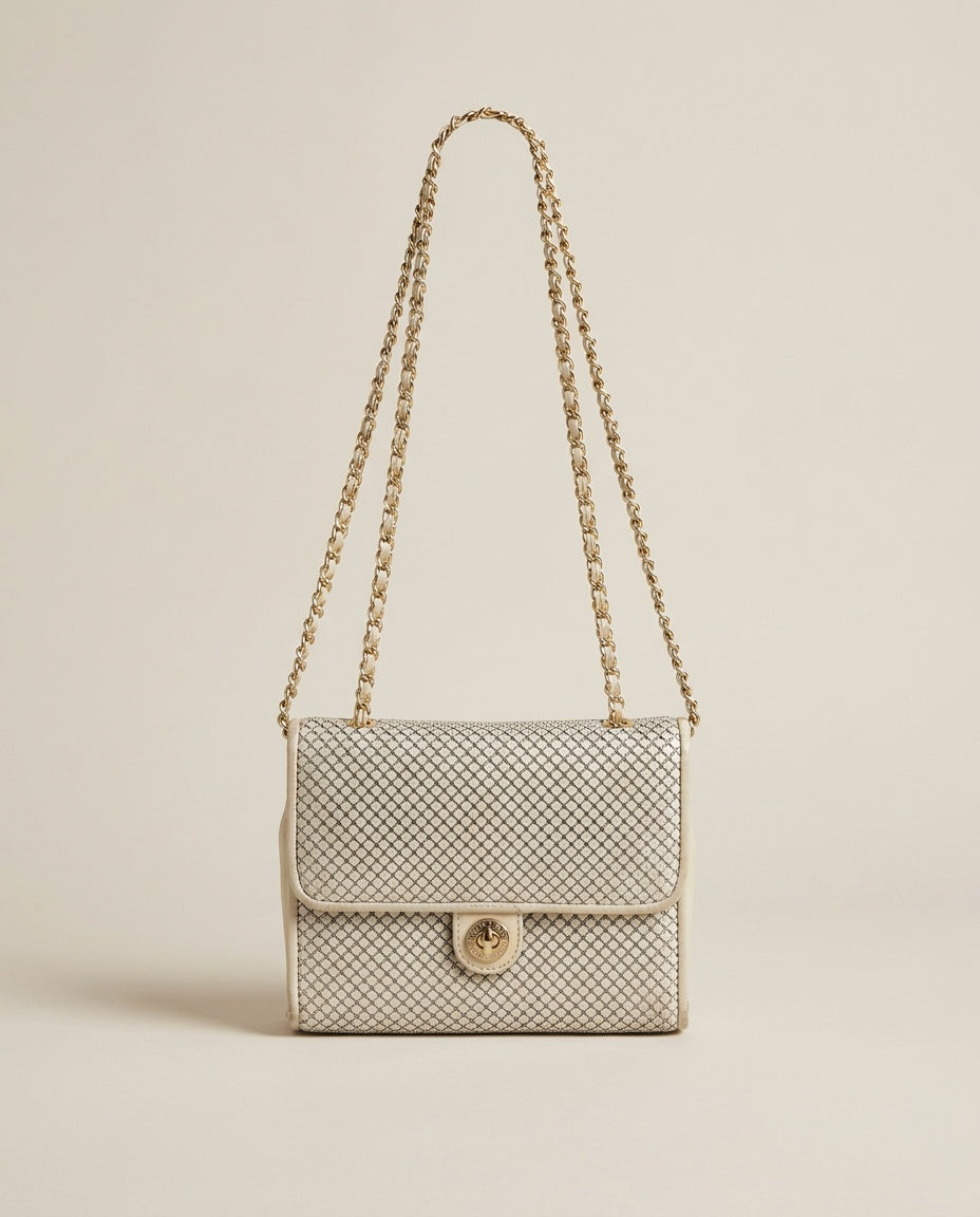 Whiting and Davis 1980s Metal Mesh Shoulder Bag - photo 1