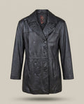 G-III Double-Breasted Leather Car Coat - photo 1