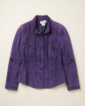 WORTH Purple Suede Jacket with Navy Lining - photo 1