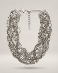 Multi-Strand Mixed Chain Collar Necklace - photo 1