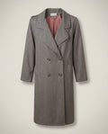 Ashley Scott Double-Breasted Wool Overcoat with Dusty Rose Jacquard Lining - photo 1