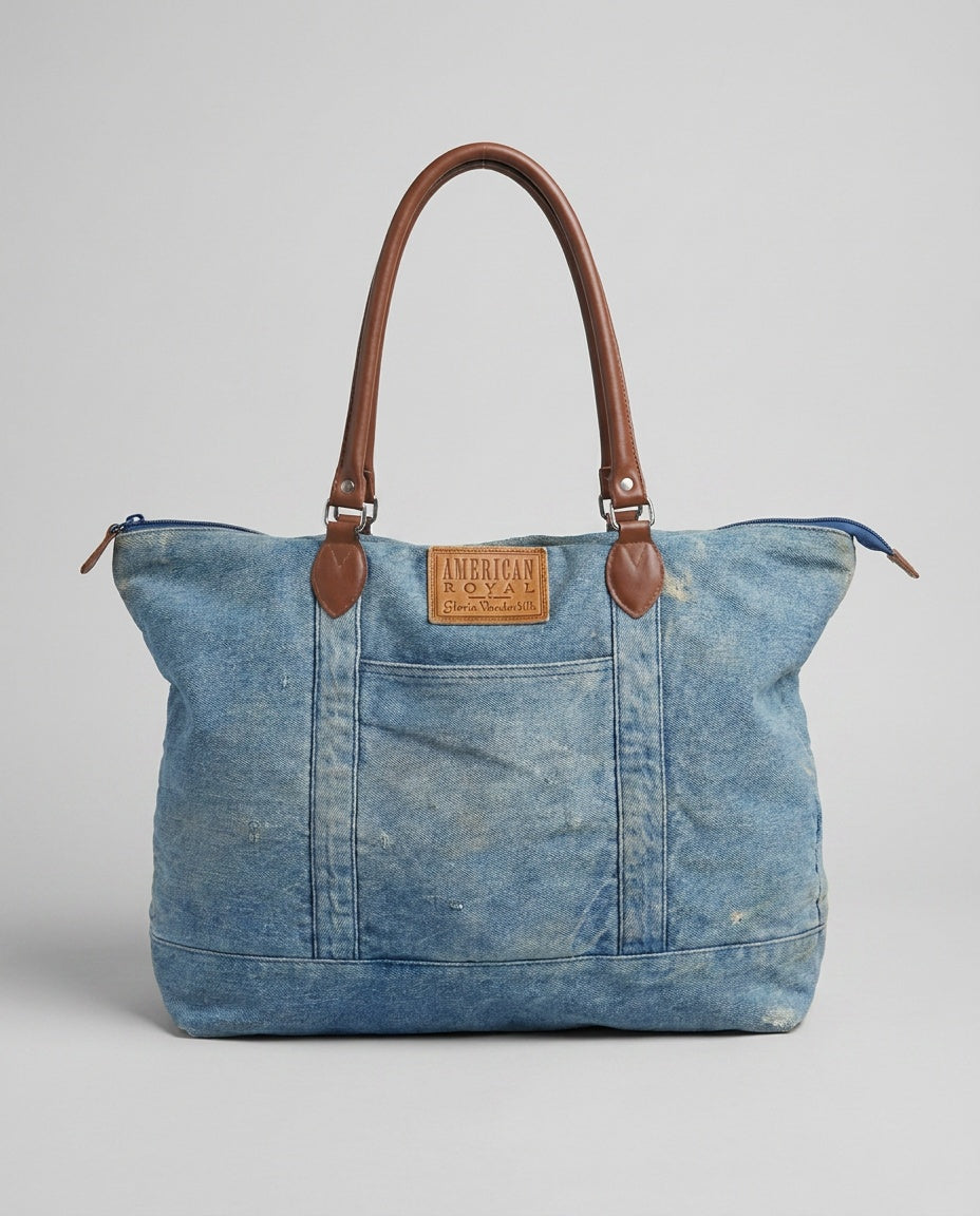 AMERICAN ROYAL by Gloria Vanderbilt Denim Tote Bag - photo 1
