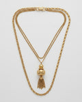 Vintage Gold-Tone Double-Strand Pendant Necklace Set - photo 1