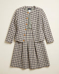 Giorgio Armani Wool-Blend Houndstooth Jacket & Midi Skirt Suit Set - photo 1