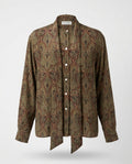 Calvin Klein Classifications Vintage Silk Paisley Blouse - photo 1