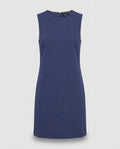 Theory Sleeveless Sheath Mini Dress - Medium Blue/Periwinkle Pique Knit - photo 1