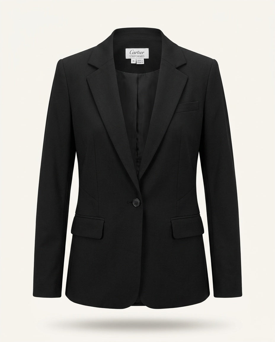 Cartier Single-Button Blazer, Black, Size 36 - photo 1