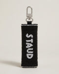 STAUD Beaded Clutch with Mirror and Silver Hardware - photo 1