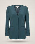 Jones New York Collarless Silk Blazer - photo 1