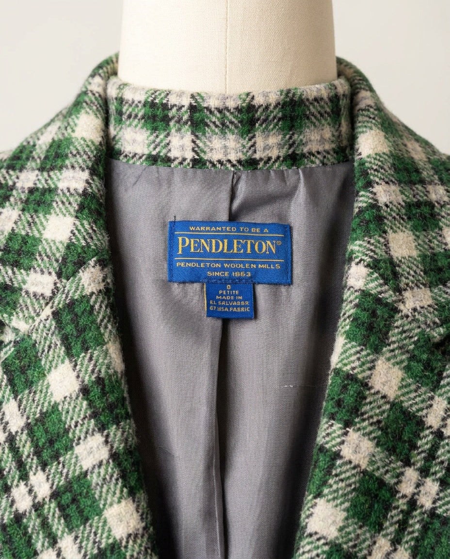 Pendleton Wool Plaid Blazer, Size 8 Petite, 1980s-1990s - photo 3