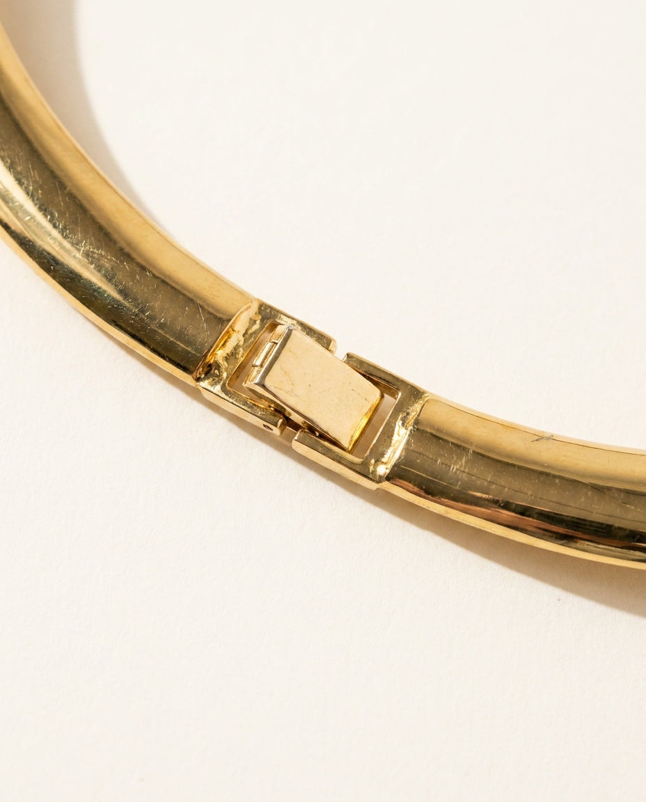 1980s Gold-Tone Statement Collar Necklace - photo 3