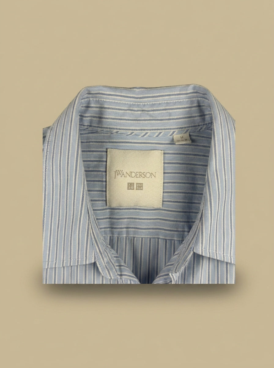 JW Anderson x Uniqlo Cropped Striped Button-Down Shirt - photo 3