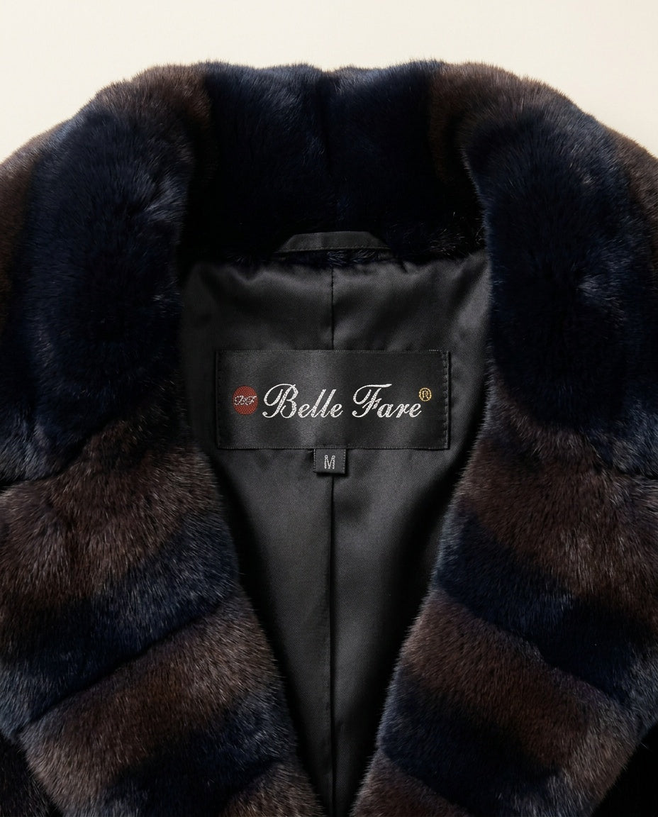 Belle Fare Cropped Rex Rabbit Fur Jacket - photo 3