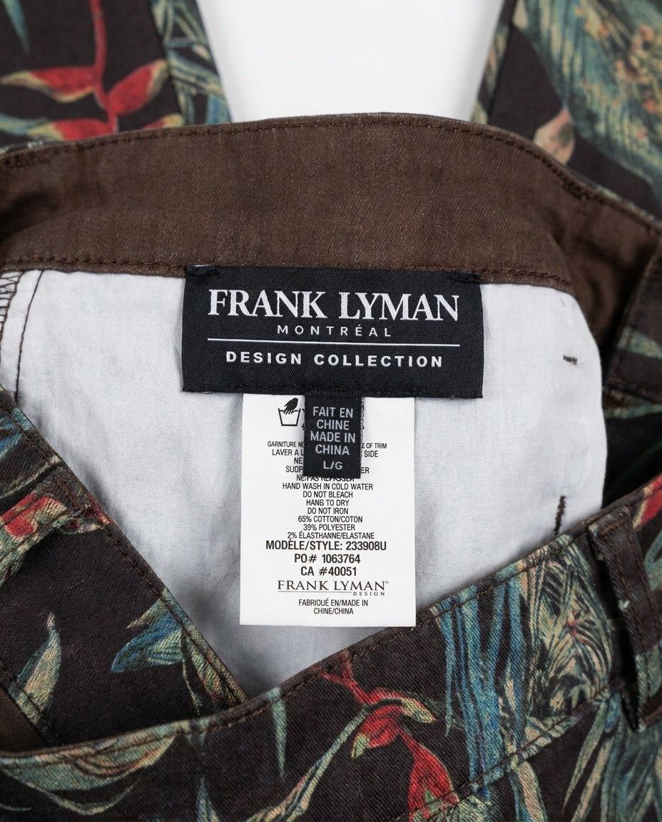 Frank Lyman Montreal Design Collection Tropical Print Slim Ankle Pants - photo 3