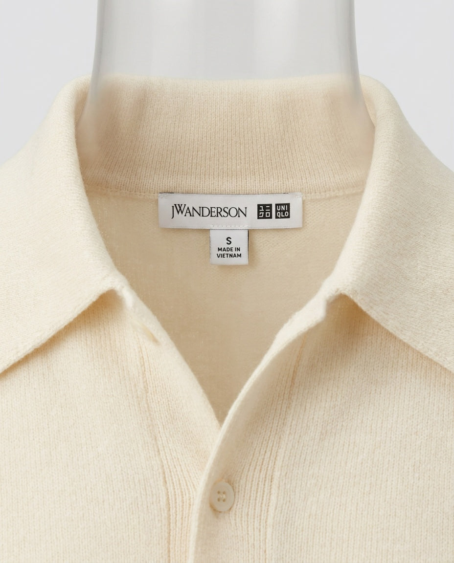 JW Anderson x UNIQLO Cream Wool Polo-Neck Knit Sweater - photo 3