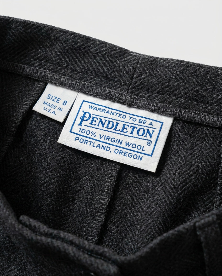 Pendleton 1970s 100% Virgin Wool Pleated Wide-Leg Culottes - photo 3