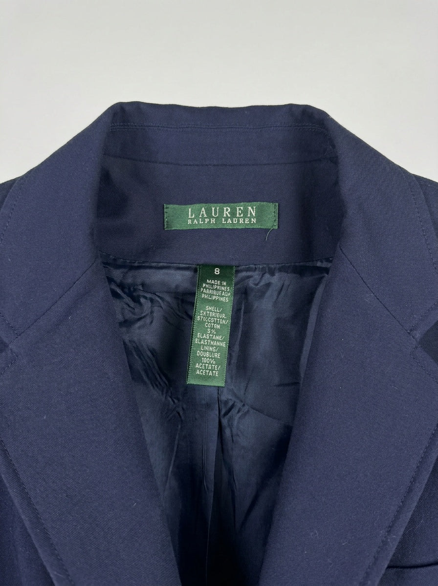 Ralph Lauren Navy Blazer with Embroidered Crest Patch - photo 3