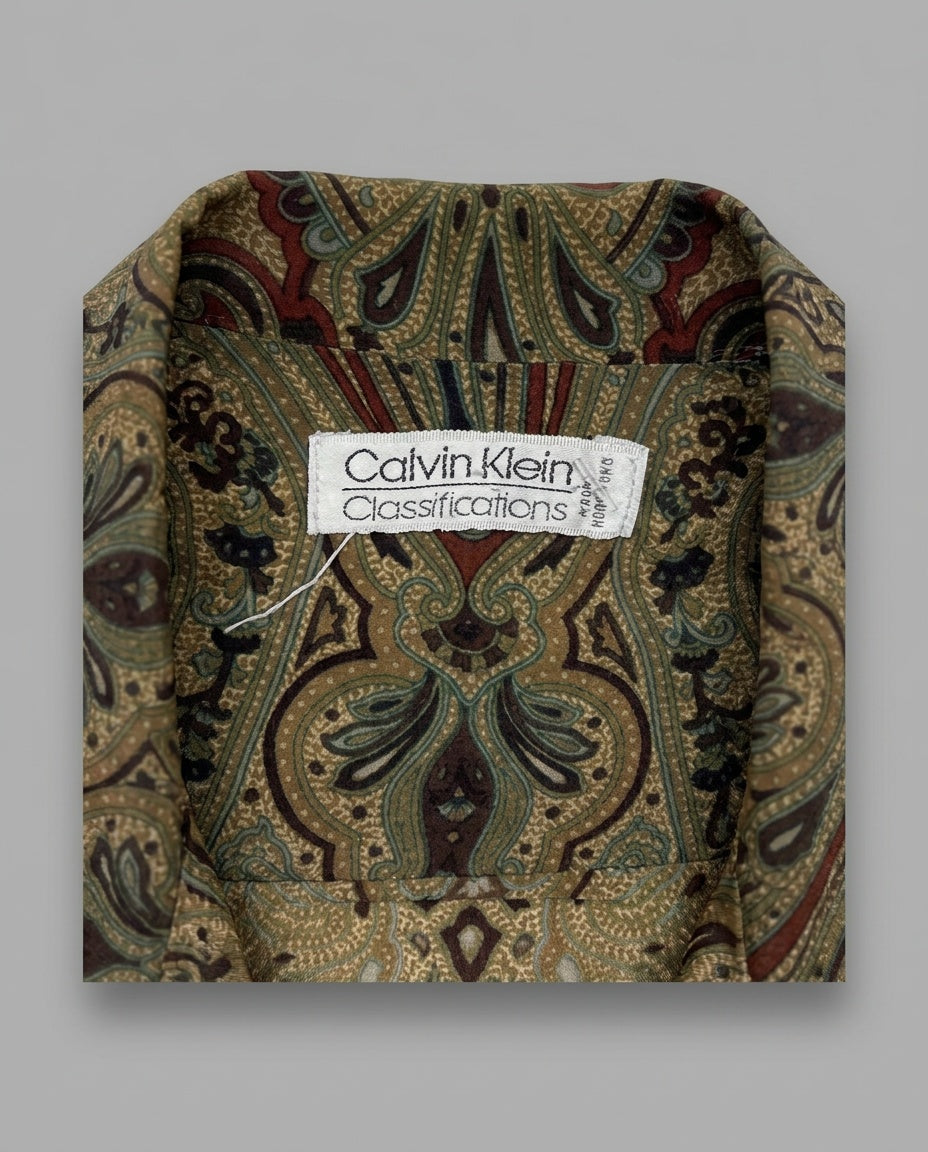 Calvin Klein Classifications Vintage Silk Paisley Blouse - photo 3