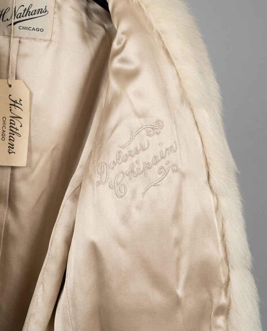 Dolores Chicago Cropped Fur Jacket with Herringbone Pattern - photo 3
