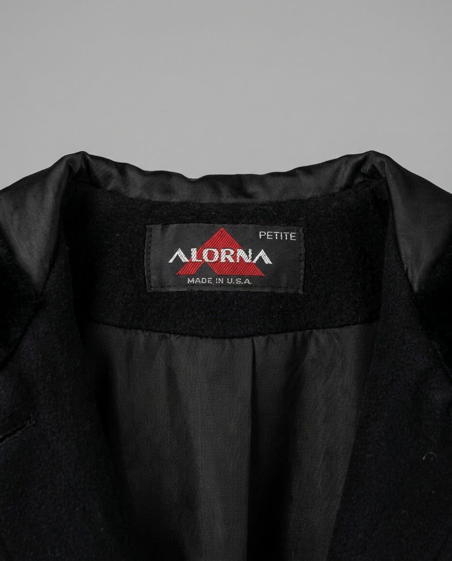 ALORNA Hooded Wool-Nylon Overcoat with Faux Fur Trim - photo 3