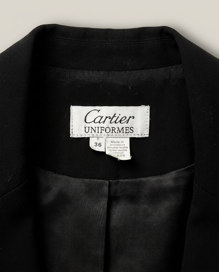 Cartier Uniformes Black Single-Button Blazer with Satin Lining - photo 3