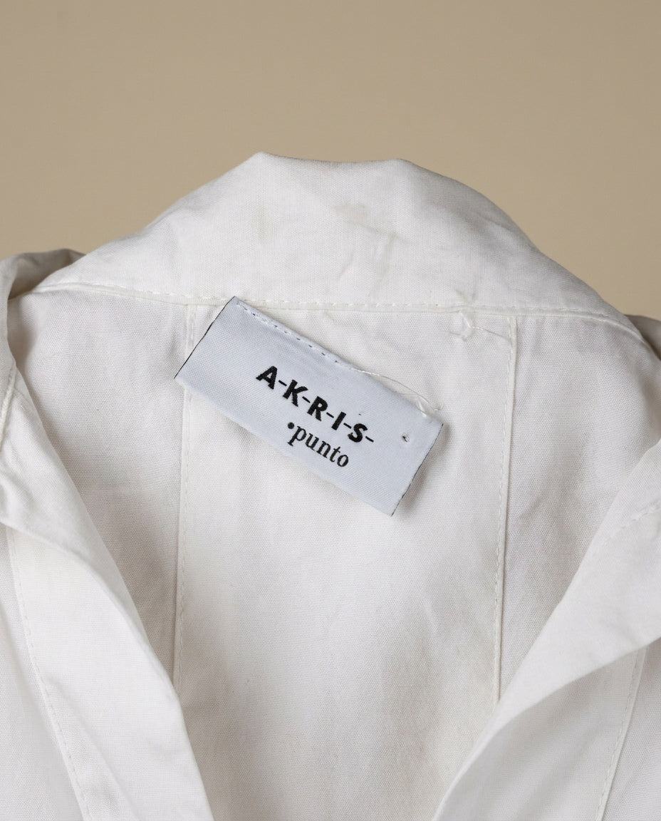 Akris Punto White Cotton Pullover Blouse - photo 3