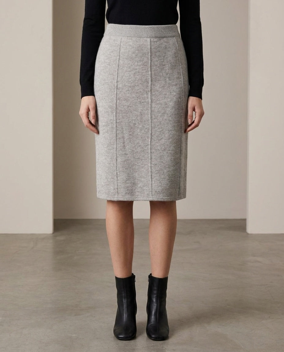 HAUBER Sporting Life 1980s Wool/Acrylic/Angora Knit Pencil Skirt - photo 4